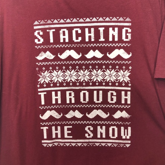 Stashing Through The Snow Funny Holiday T-shirt Christmas ugly sweater tee - Picture 3 of 5